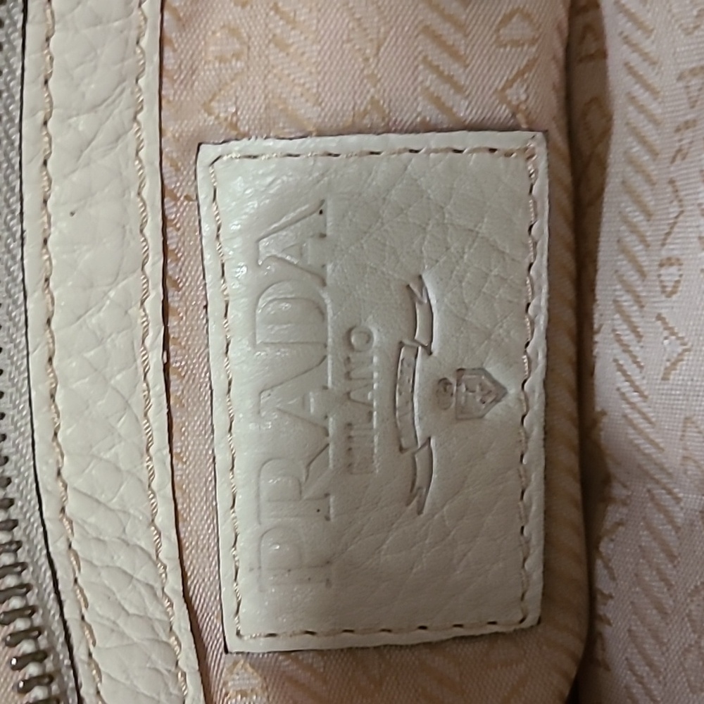 Prada Cream Leather Satchel - Picture 2 of 9